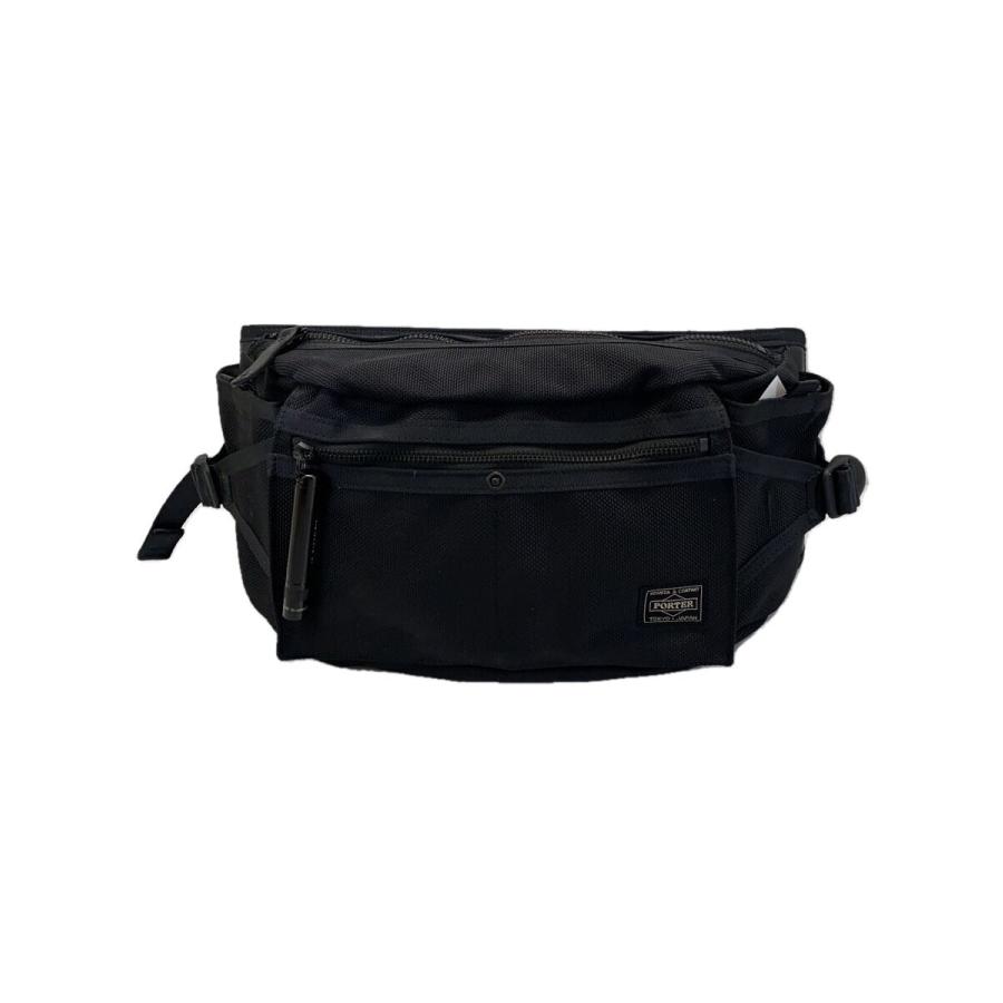 PORTER◇ウエストバッグ/ナイロン/BLK/703-06978/HEAT/WAIST BAG