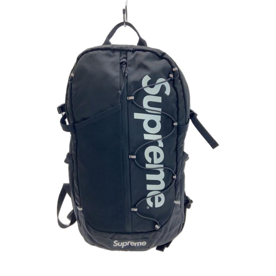 Supreme◇リュック/ナイロン/BLK/17SS/Cordura Ripstop Nylon