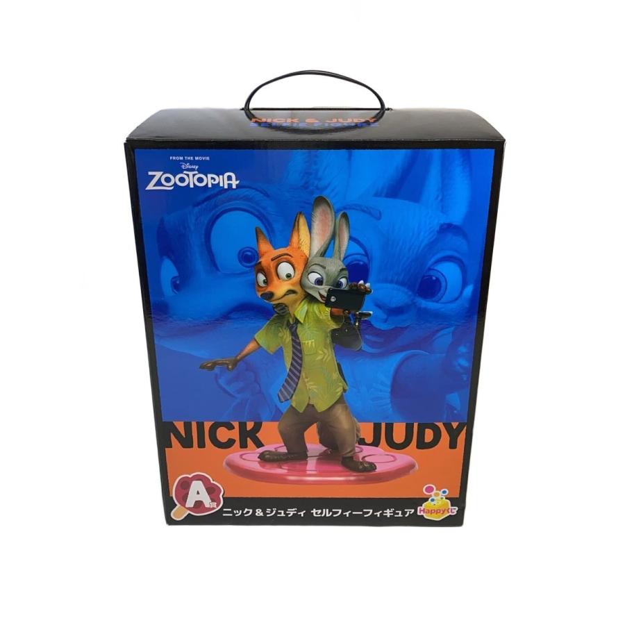 一番くじ ズートピア A賞 セルフィーフィギュア ズートピア 一番くじ HappyくじA賞 ニック＆ジュディ セルフィー