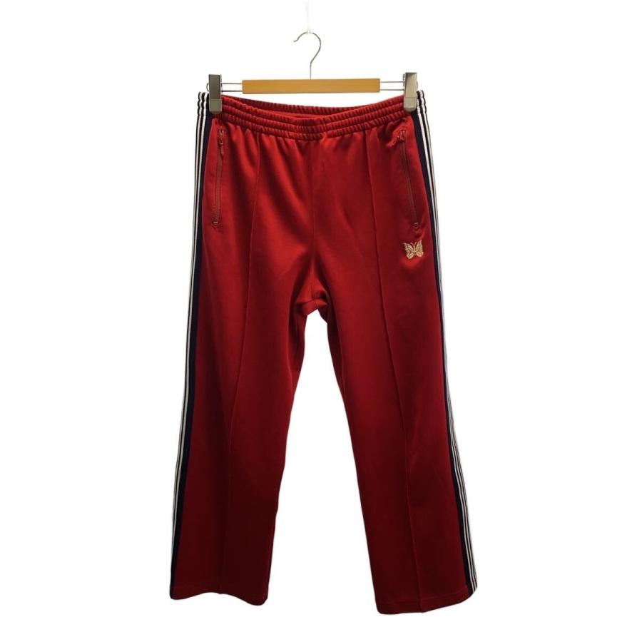 Needles ストレート トラック パンツ 赤 レッド サイドライン 柄 M Needles◇トラックパンツ/M/ポリエステル/RED/EJ198/19SS/Track Pant