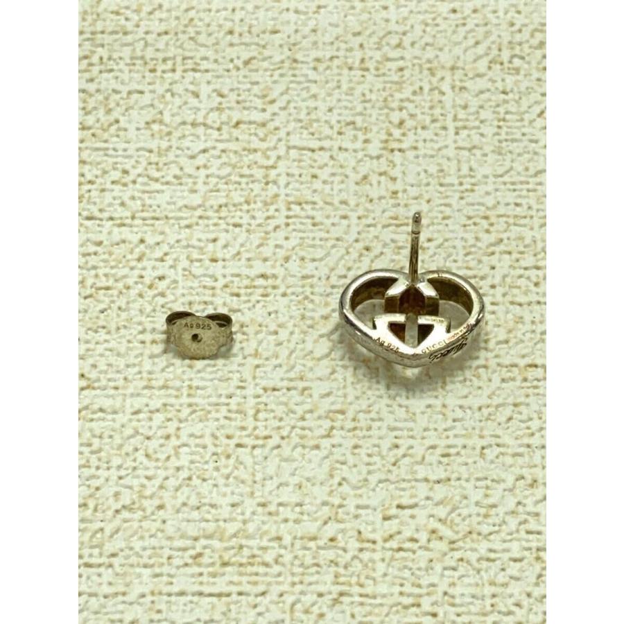 グッチ インターロッキングG ハート ピアス(両耳用) 925 4.7g  シルバー｜a3327689｜中古ブランド品・ブランド古着通販｜ALLU（アリュー）