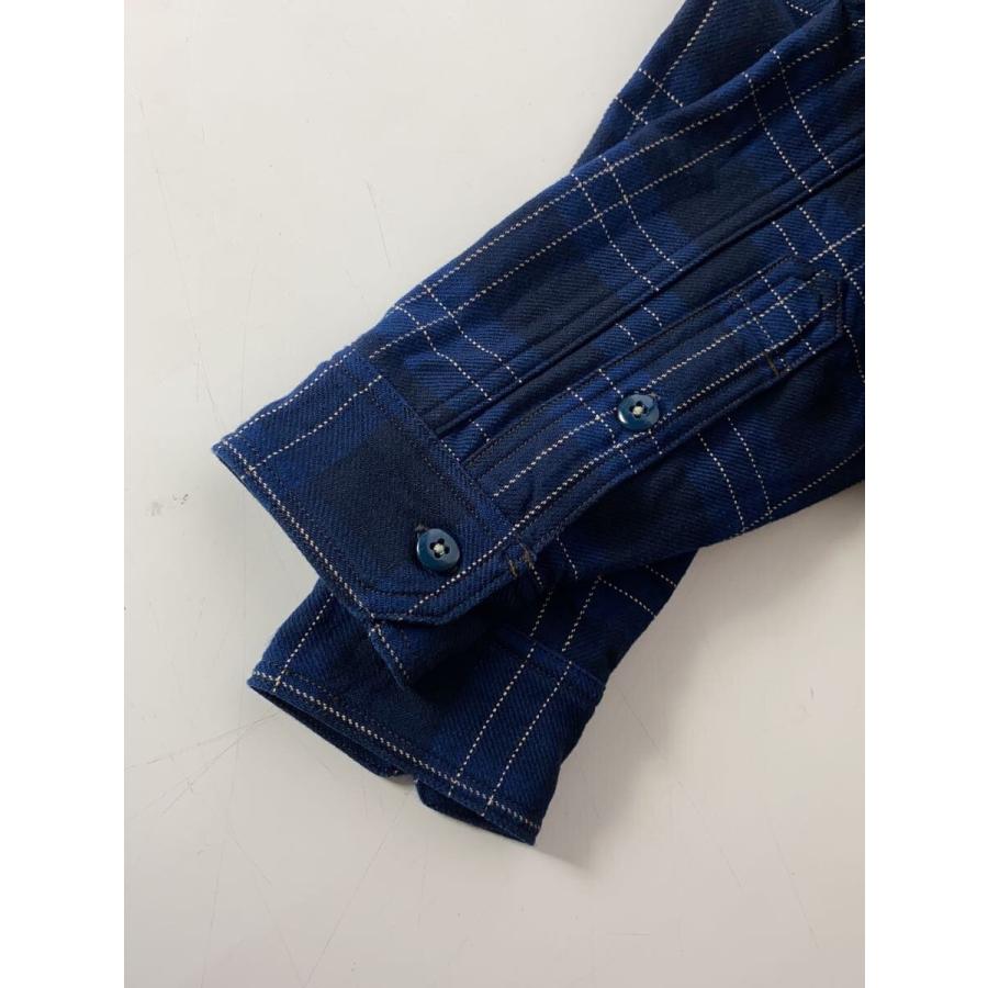 UNION SPECIAL OVERALLS◇長袖シャツ/16/コットン/BLU/チェック