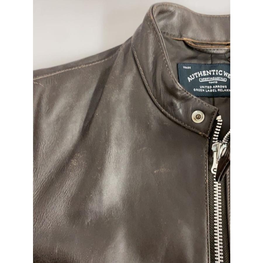 green label relaxing シングルレザージャケット UNITED ARROWS green label relaxing◇シングルライダースジャケット/L