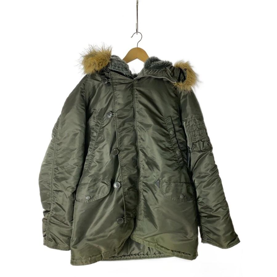 ALPHA INDUSTRIES◇N-3B/ジャケット/L/ナイロン/KHK/無地/20024-76