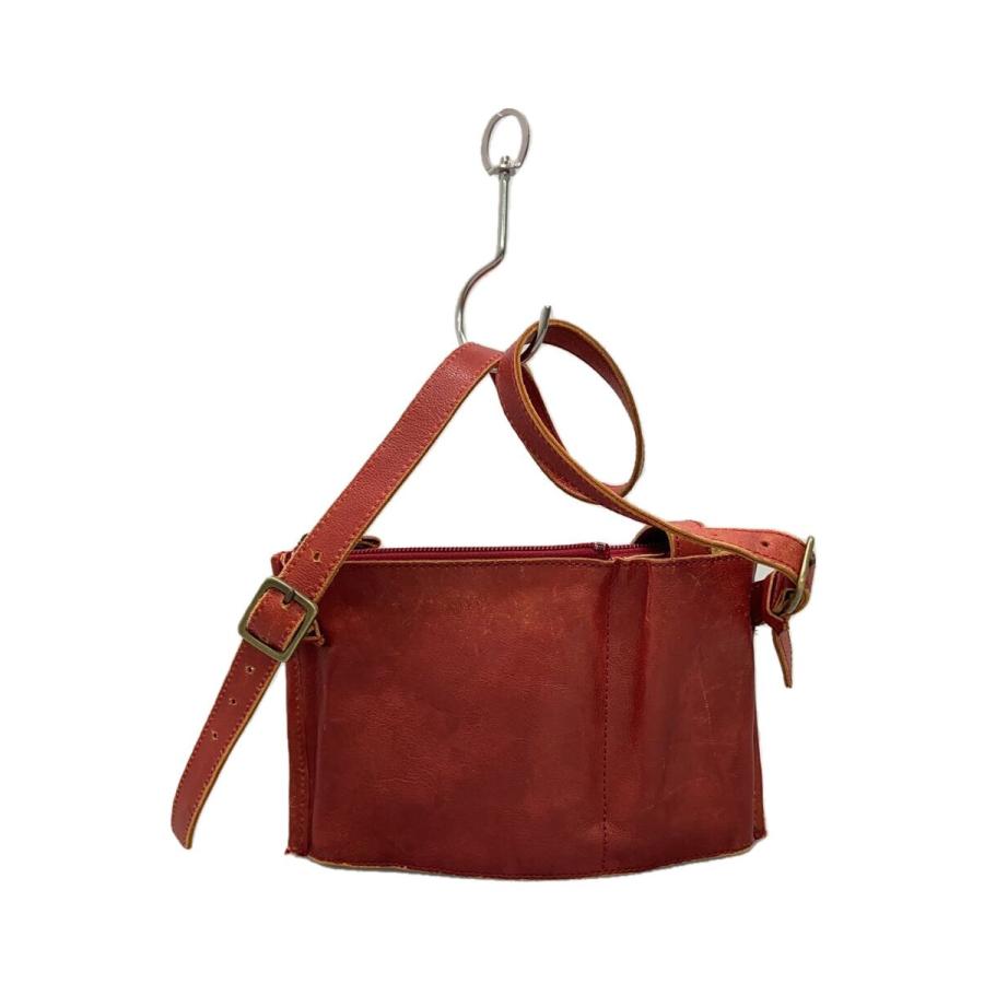 B.stuff　ショルダーバッグ　美品（未使用） B.stuff◇ショルダーバッグ/レザー/RED/無地 : セカンドストリート