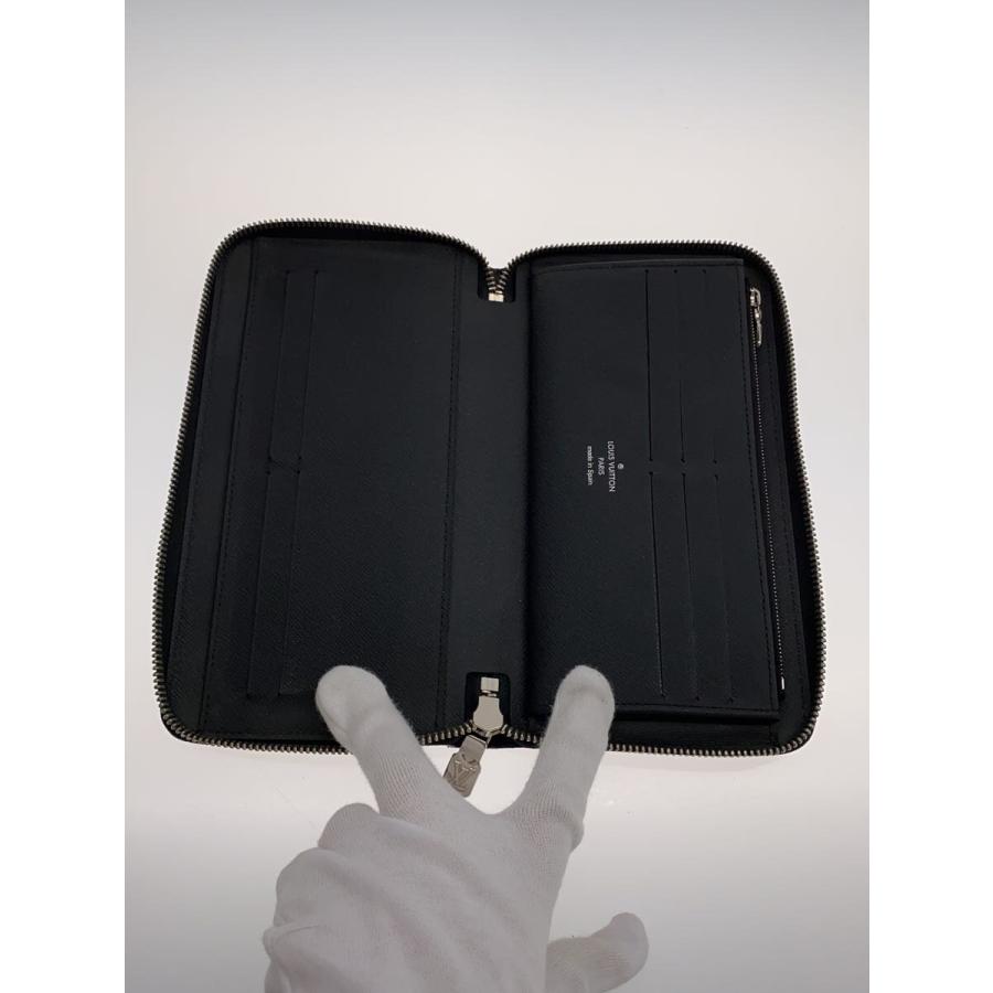 LOUIS VUITTON エピ オーガナイザー LOUIS VUITTON◇ジッピー・オーガナイザー_エピ_BLK/レザー/BLK/無地