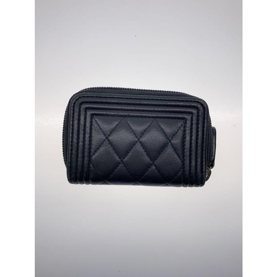 CHANEL◇コインケース_ボーイシャネル_ラムスキン_ラウンド_BLK CHANEL◇コインケース_ボーイシャネル_ラムスキン_ラウンド_BLK