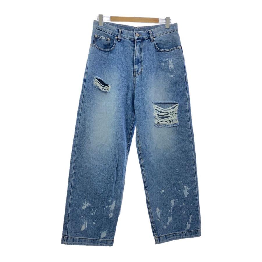 WIND AND SEA◇×archive bold 939/ダメージ加工デニムパンツ/M