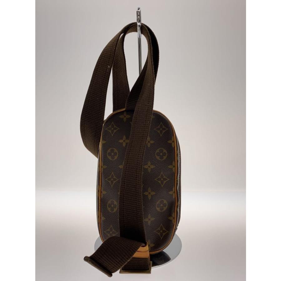 LOUIS VUITTON◇ポシェット・ガンジュ_モノグラム・キャンバス/PVC/BRW 