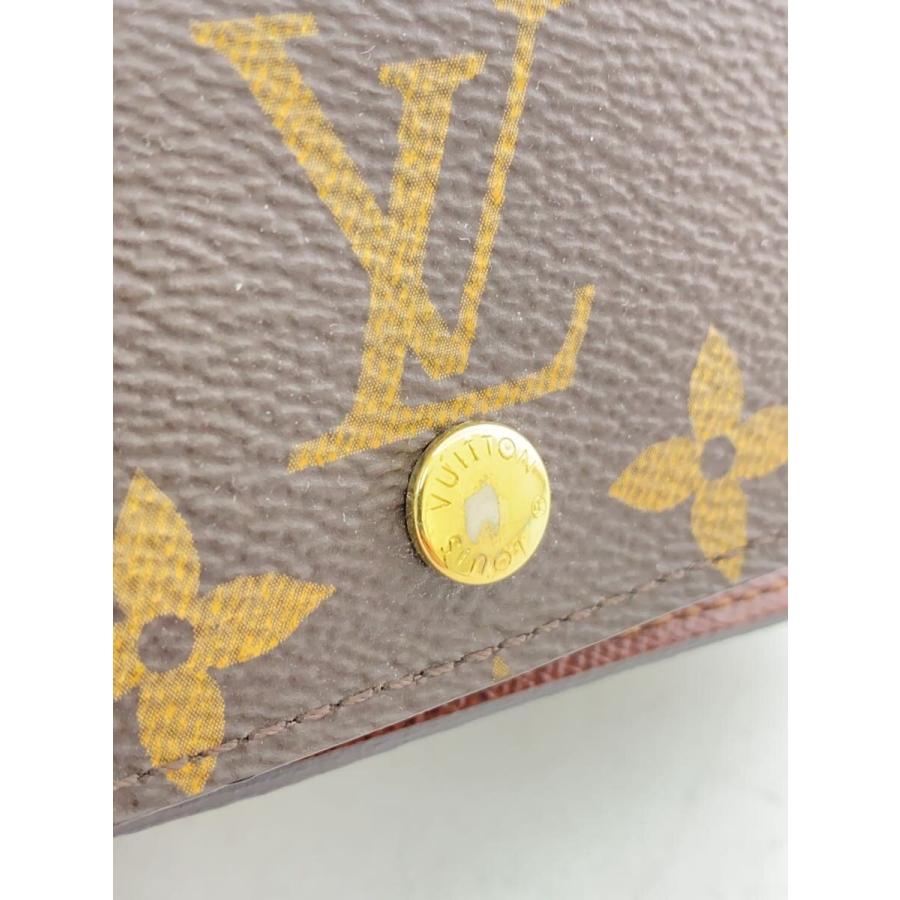 LOUIS VUITTON◆ミュルティクレ4_モノグラム・キャンバス/レザー/BRW/総柄/レディース//_5