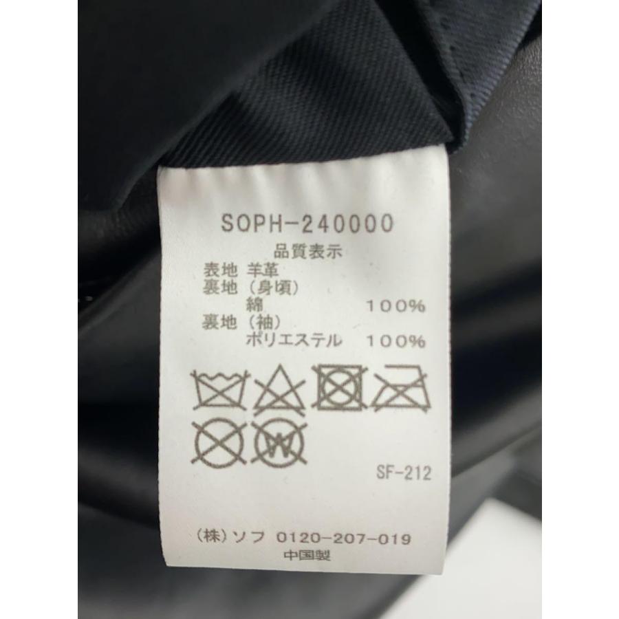 SOPHNET.◆レザージャケット・ブルゾン/S/羊革/ブラック/無地/SOPH-240000｜ssol-shopping｜04