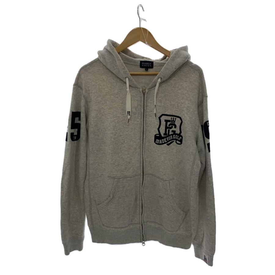 PEARLY GATES◇ジップパーカー/6/コットン/GRY/053-262951 : セカンド