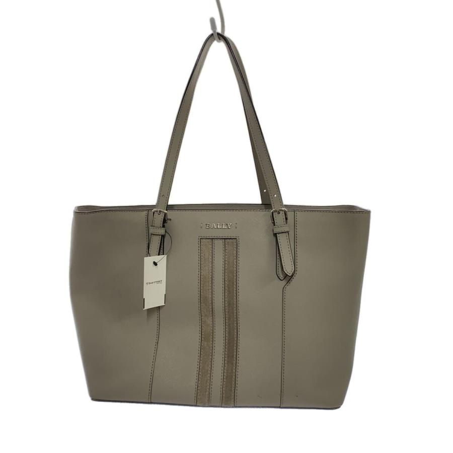 BALLY◇トートバッグ/レザー/GRY// : セカンドストリートYahoo!店