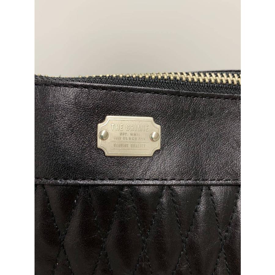 CRIMIE◇ショルダーバッグ/レザー/BLK/無地/cra1-wb02-bg04 CRIMIE◇ショルダーバッグ/レザー/BLK/無地/cra1-wb02-bg04