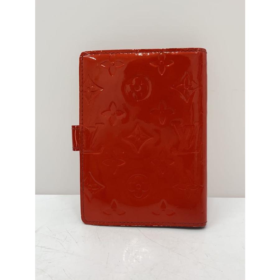 LOUIS VUITTON◇アジェンダPM_モノグラム・ヴェルニ/エナメル/RED/総柄