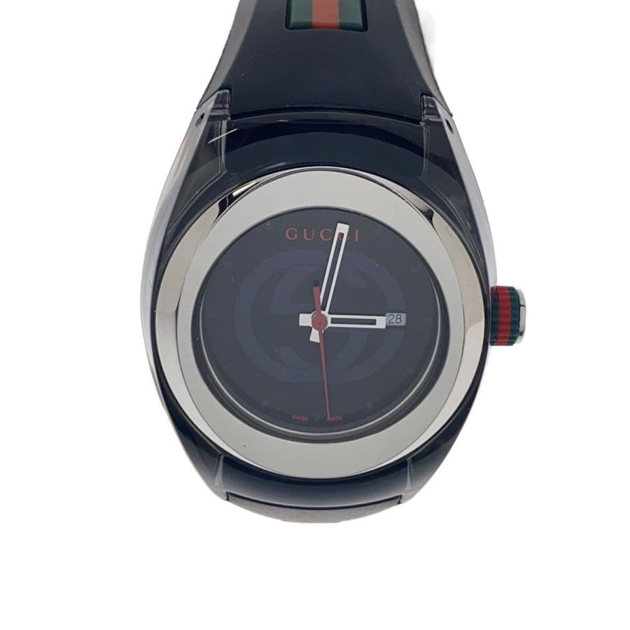 GUCCI 時計 Gucci G-Timeless Silver Dial Green and Red Nylon Strap Watch 38mm