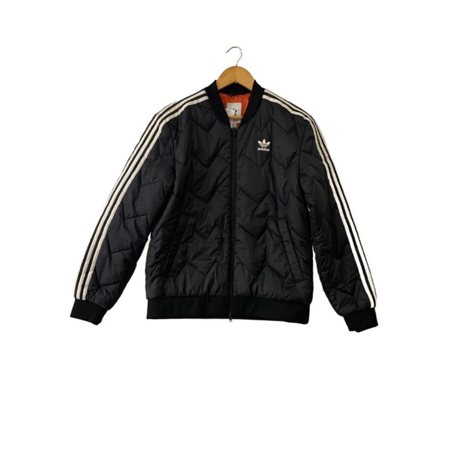 adidas◇キルティングジャケット/L/ポリエステル/BLK/DH5008