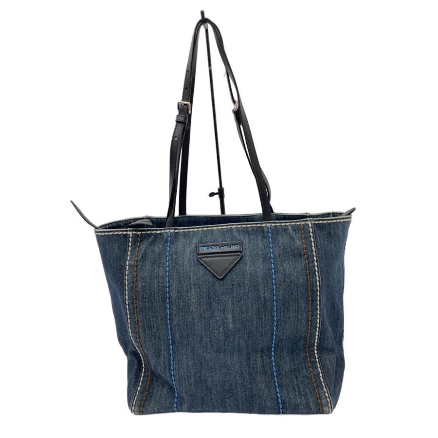 PRADA◇トートバッグ/デニム/IDG : セカンドストリートYahoo!店 - 通販