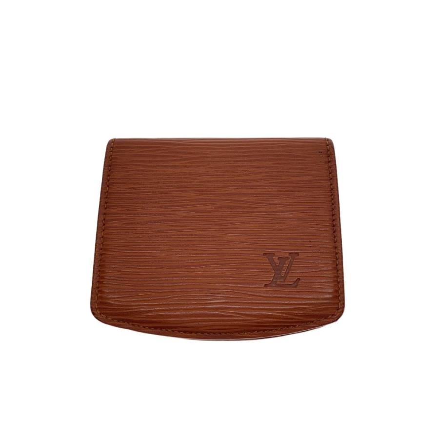 LOUIS VUITTON◇エピ/コインケース/レザー/BRW/レディース/使用感有