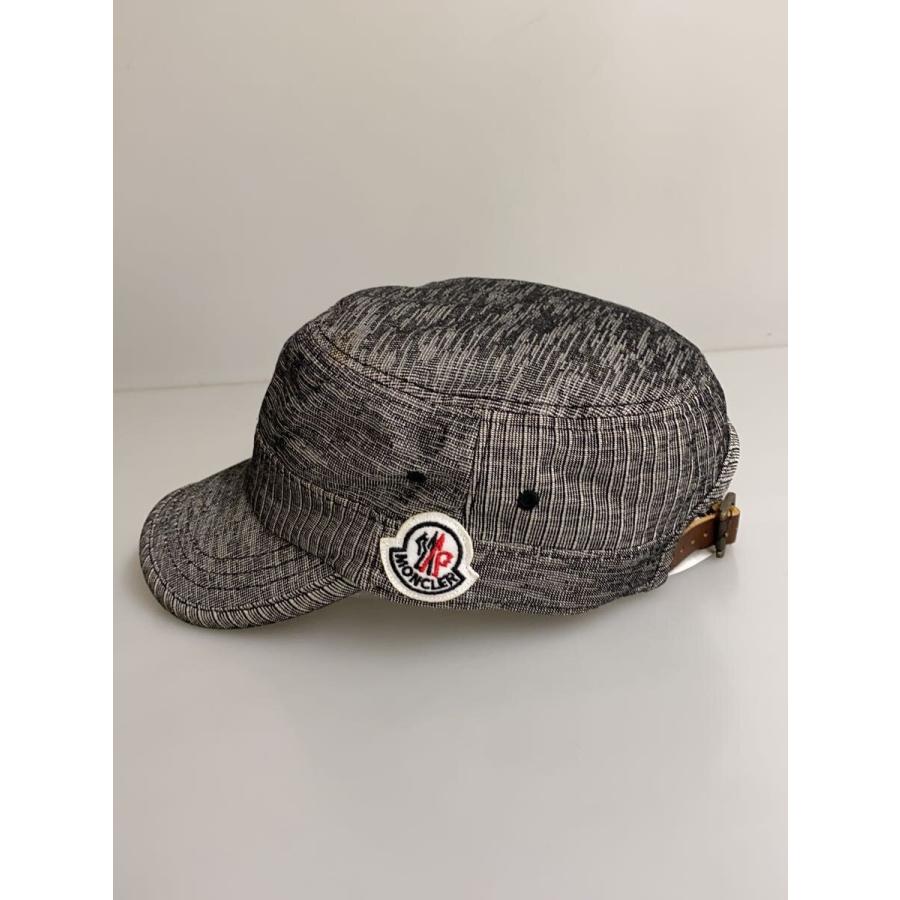 MONCLER◇キャップ/FREE/GRY/レディース/シミ有// : セカンド