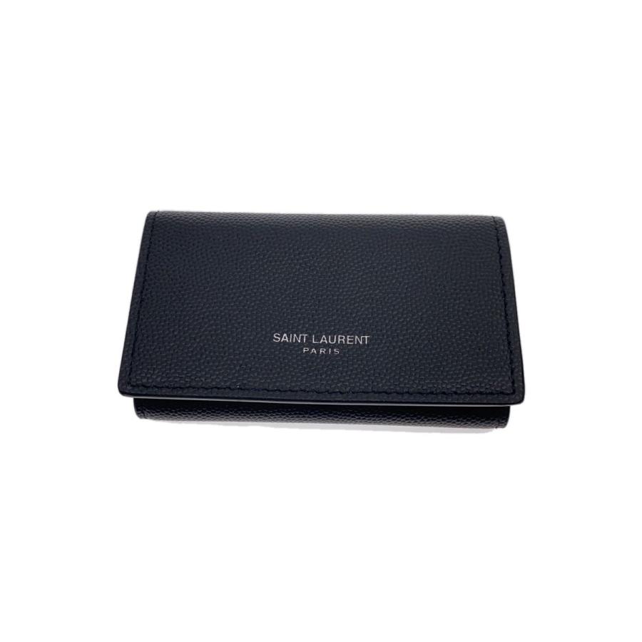 SAINT LAURENT◇キーケース/レザー/BLK/メンズ/685557/4連フック