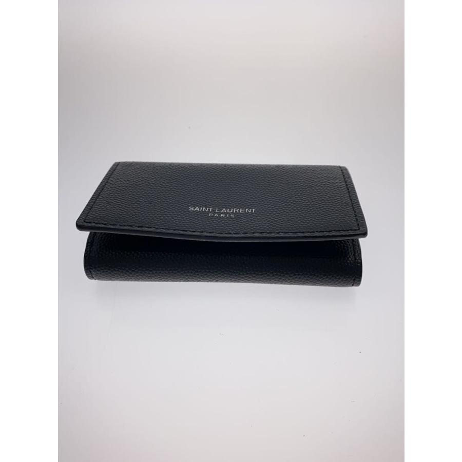 SAINT LAURENT◇キーケース/レザー/BLK/メンズ/685557/4連フック