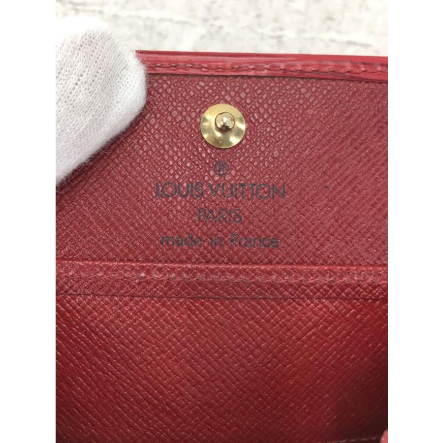 LOUIS VUITTON◇ポルト・モネ・ボワット_エピ_RED/レザー/RED