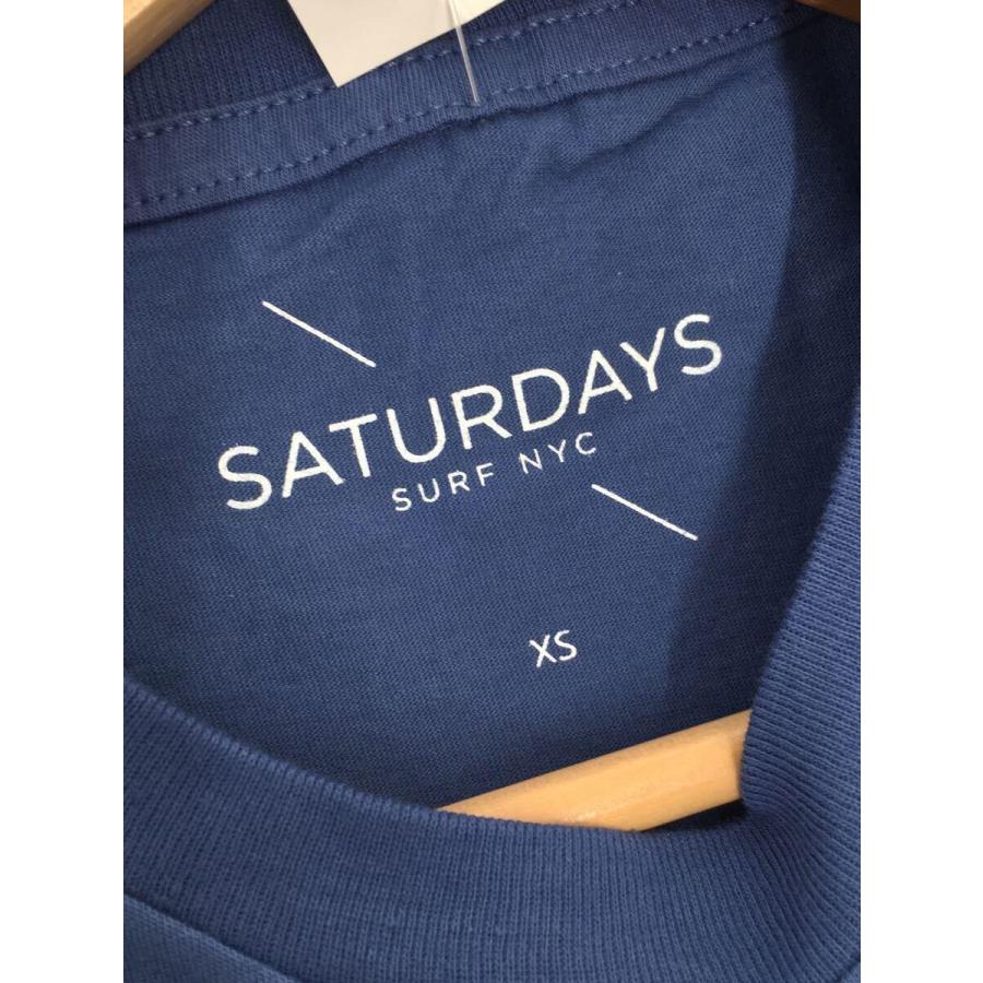 Saturdays NYC(SATURDAYS SURF NYC)◆Tシャツ/S/コットン/BLU/無地/116143｜ssol-shopping｜03