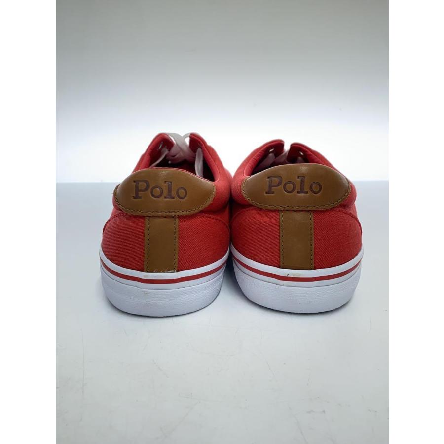 POLO RALPH LAUREN◆ポロラルフローレン/ローカットスニーカー/UK8.5/RED｜ssol-shopping｜04