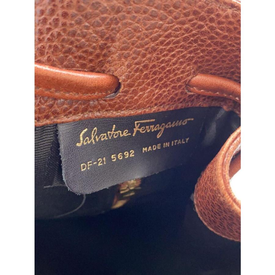 Salvatore Ferragamo◆リュック/レザー/BRW/無地/DF-215692｜ssol-shopping｜05