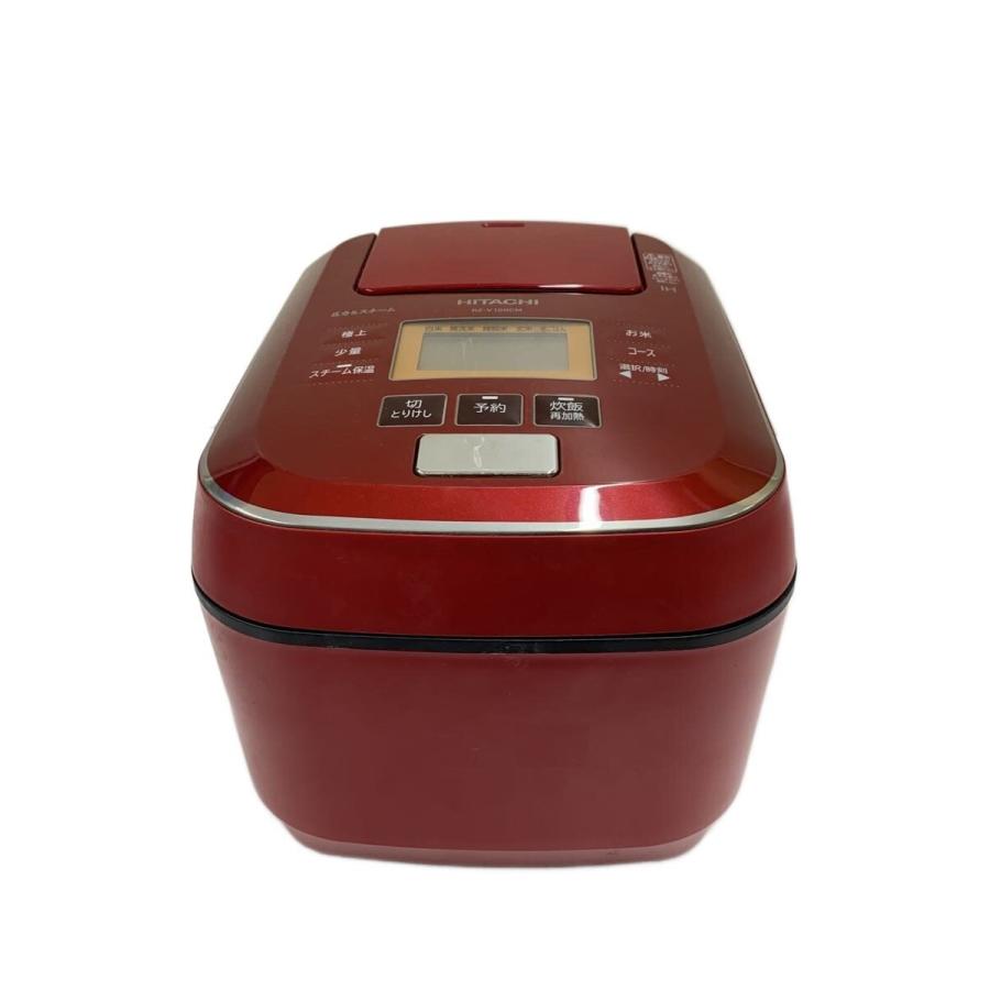HITACHI RZ-V100CM 赤 炊飯器 日立、“外硬内軟”を目指したIHジャー