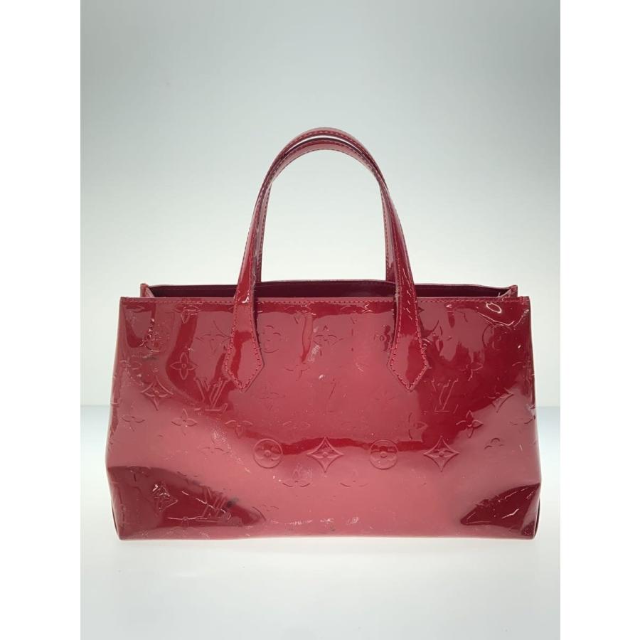 LOUIS VUITTON ウィルシャーPM エナメル ヴェルニ レッド系 赤 LOUIS VUITTON◇ウィルシャーPM_モノグラム・ヴェルニ/エナメル
