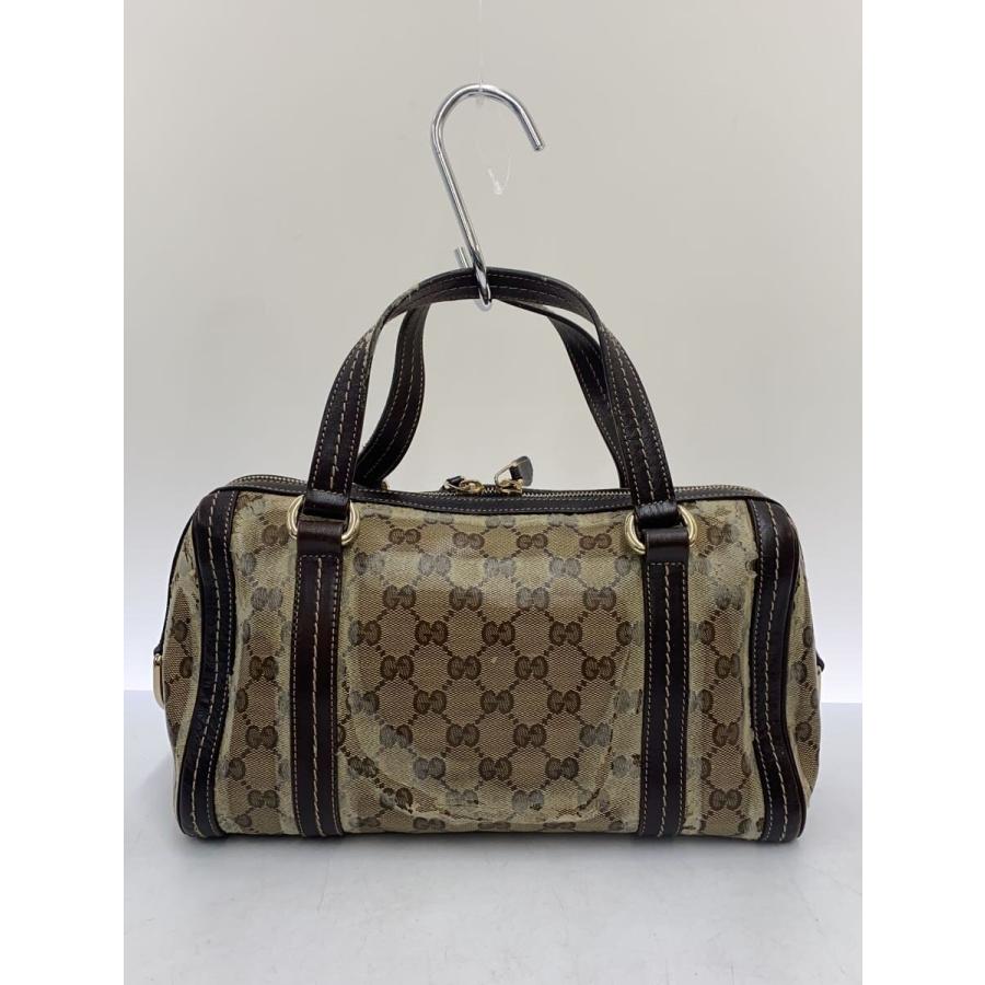 GUCCI◇ボストンバッグ_GGクリスタル/キャンバス/BRW : セカンド