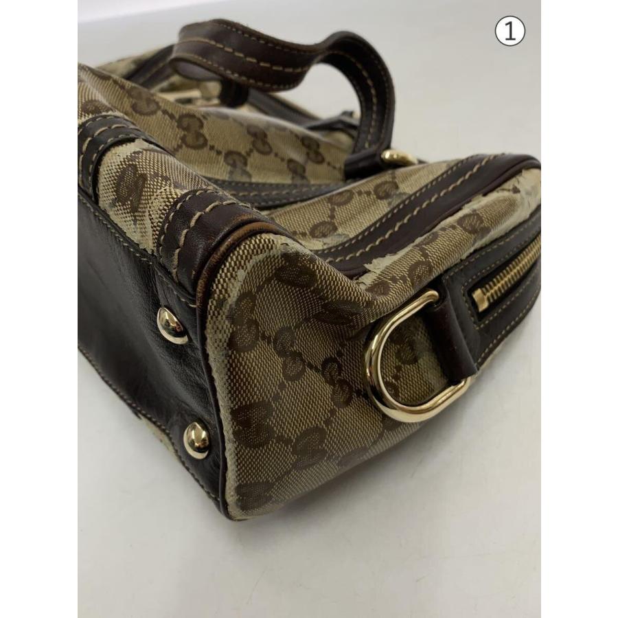 GUCCI◇ボストンバッグ_GGクリスタル/キャンバス/BRW : セカンド