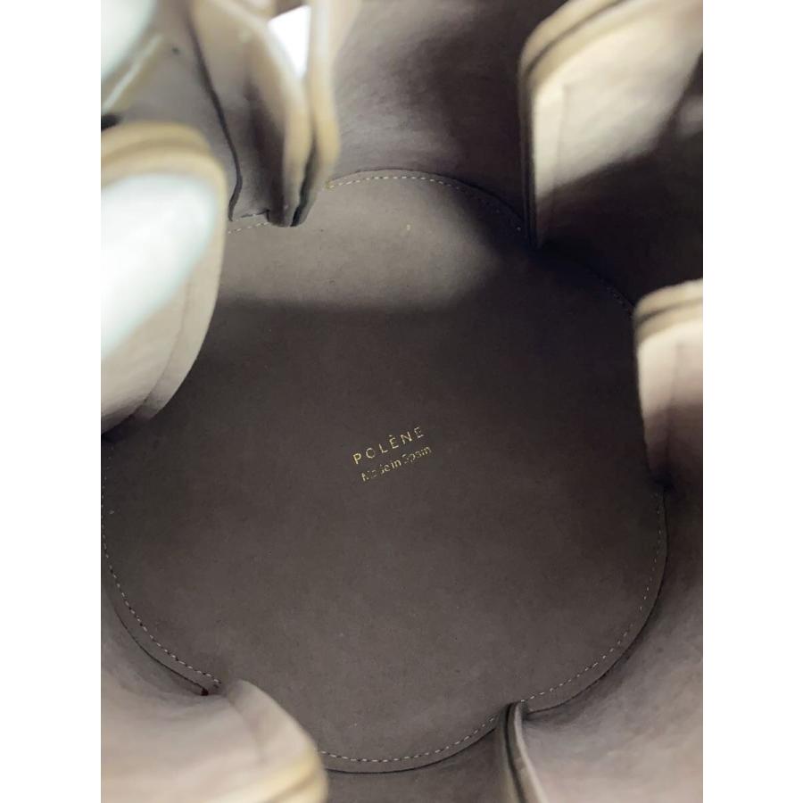POLENE◇ハンドバッグ/レザー/BRW/無地/Numero Huit Mini/カヌレバッグ