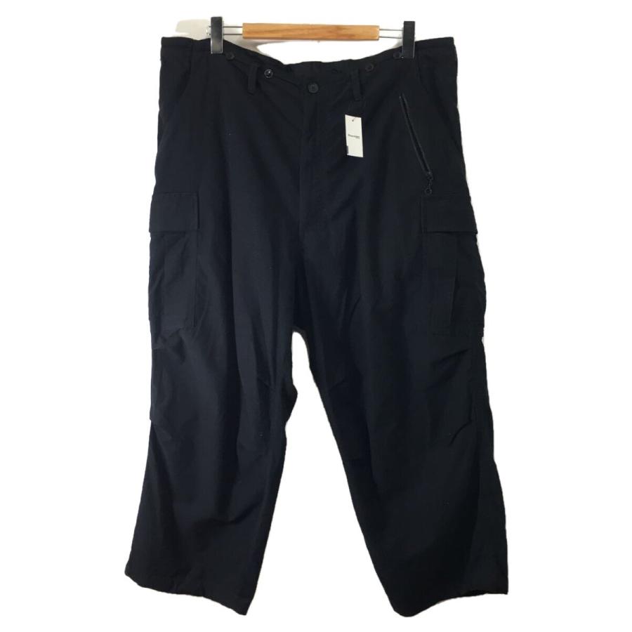 yohji yamamoto POUR HOMME◇ワイドカーゴパンツ/2/コットン/BLK/HC 