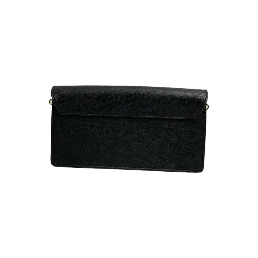 Valextra◇イジィデポシェット/ショルダーバッグ/レザー/BLK Valextra◇イジィデポシェット/ショルダーバッグ/レザー/BLK
