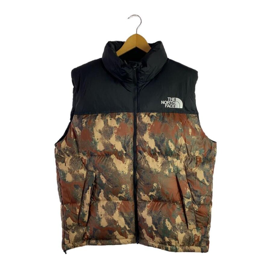 THE NORTH FACE◇ダウンベスト/ノベルティ/ヌプシ/カモフラ/XL 