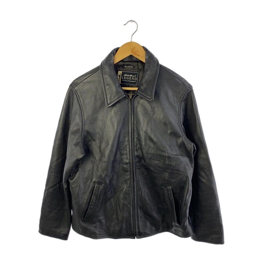 EDDIE BAUER◇レザージャケット・ブルゾン/--/牛革/BLK