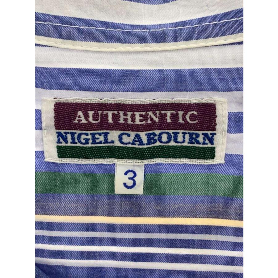 Nigel Cabourn / 90s/旧タグ/半袖シャツ/3/コットン/マルチカラー/ストライプ// Nigel Cabourn◇90s/旧タグ/半袖シャツ/3/コットン/マルチカラー