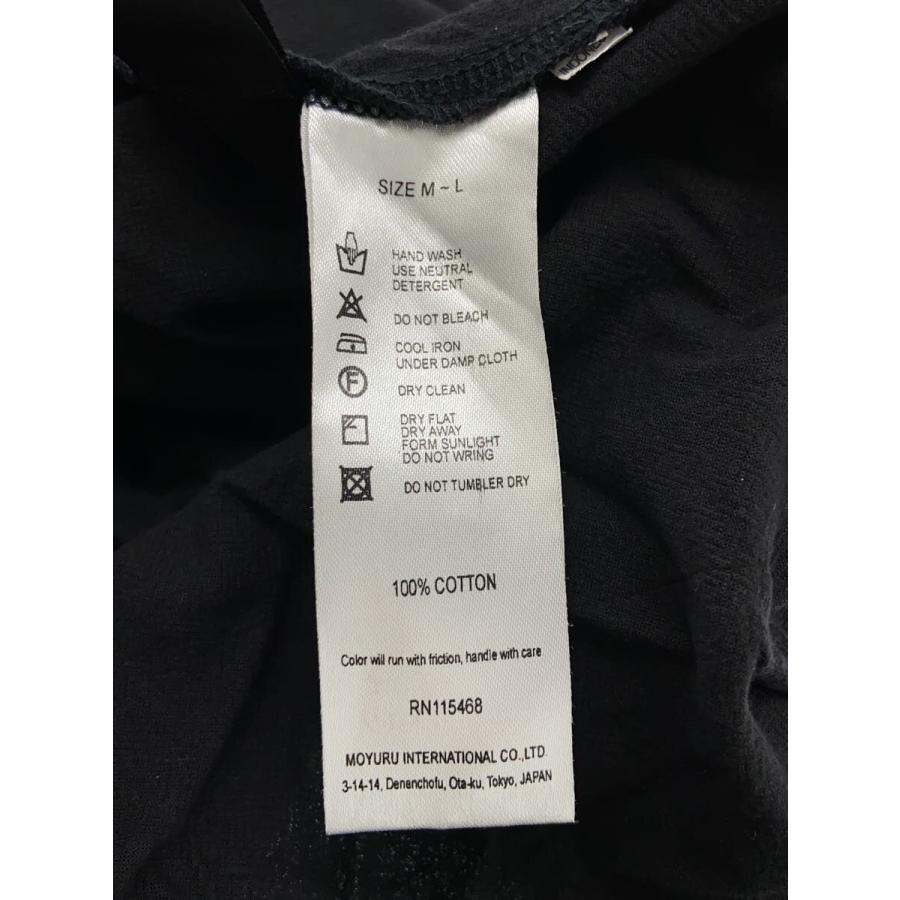 MOYURU◇半袖ワンピース/L/コットン/BLK// : セカンドストリートYahoo