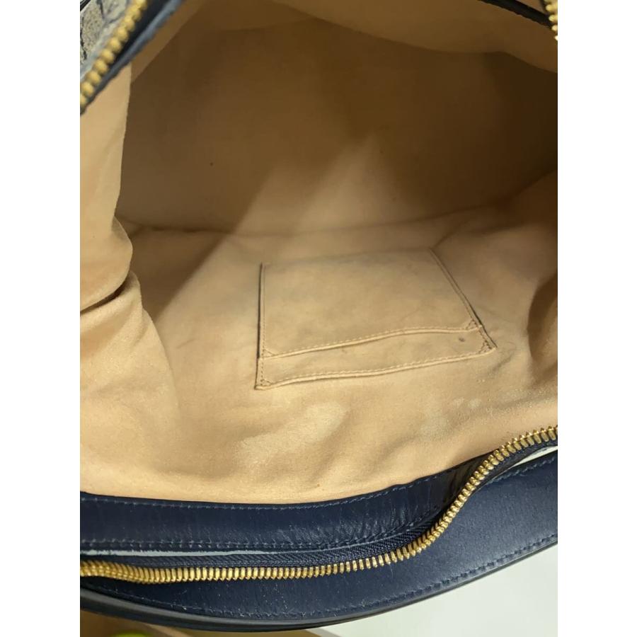 GUCCI◇GG/スプリーム/ホーボー/ショルダーバッグ/レザー/NVY/総柄
