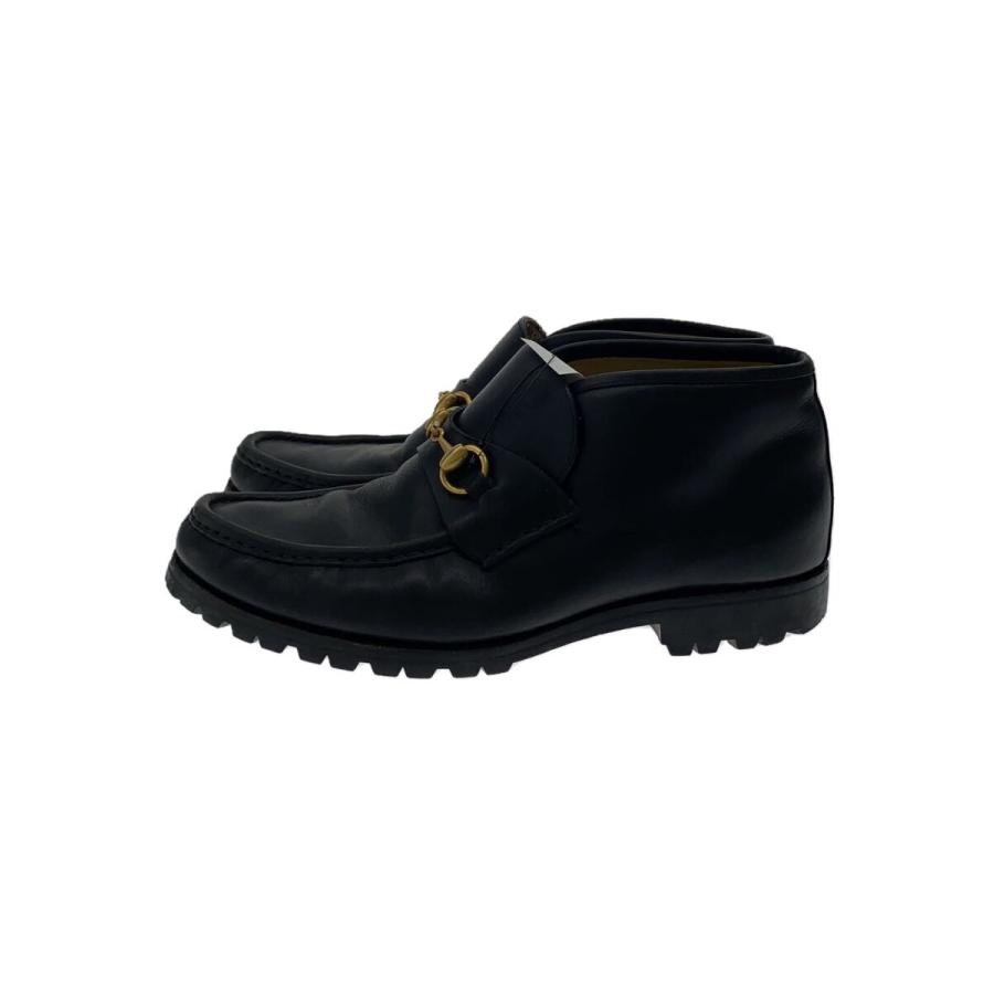 名品♪グッチ ホースビットローファー♪アンクルブーツ25㎝♪38♪US8♪ 25AW グッチ ホースビット付 メンズ アンクルブーツ スエード (GUCCI