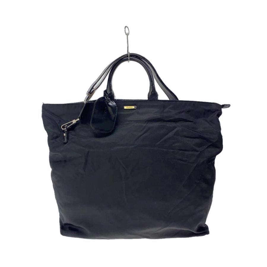 K ロゴ ナイロン バッグ 黒 GUCCI◇バッグ/ナイロン/BLK : セカンドストリートYahoo!店