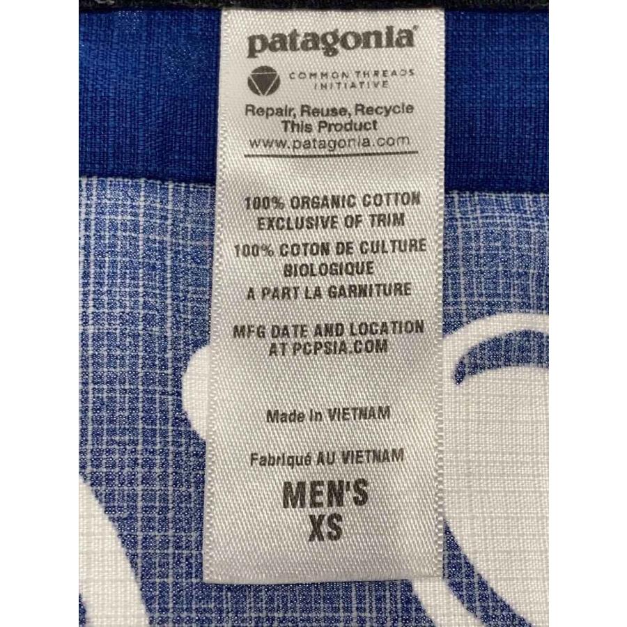 patagonia◇pataloha/ジェリーロペス/半袖シャツ/XS/コットン/BLU