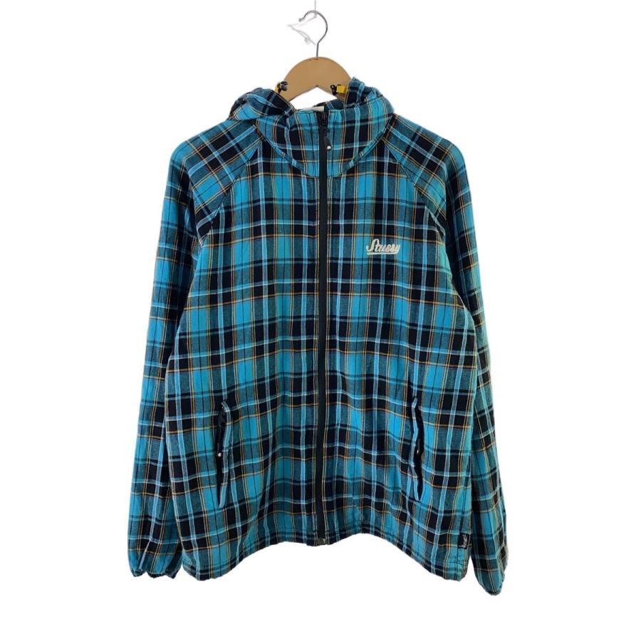 old Stussy ジップパーカー　チェック柄　L old Stussy ジップパーカー チェック柄 L 中古・古着通販】stussy