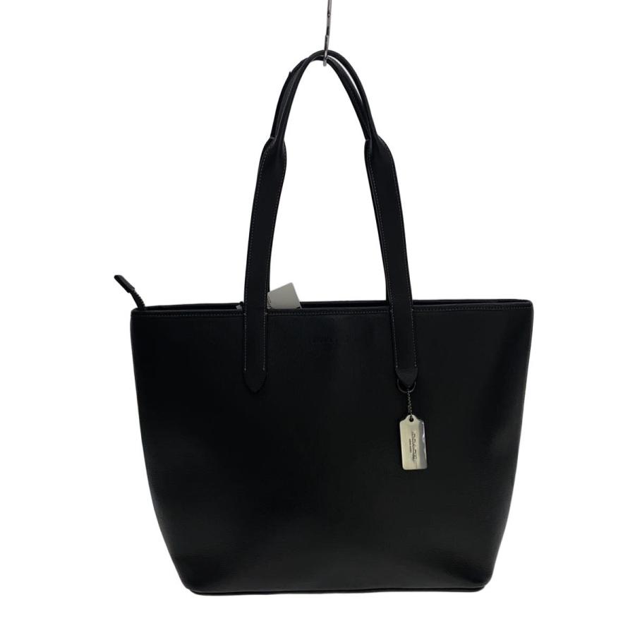 COACH◇サリバントート/バッグ/レザー/BLK/C9876 : セカンドストリート