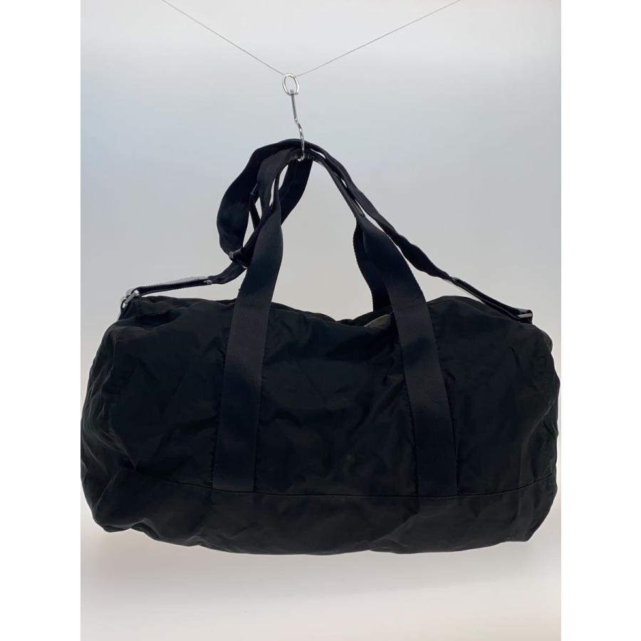 PRADA◇トライアングルロゴ/2WAYボストンバッグ/ナイロン/BLK/無地