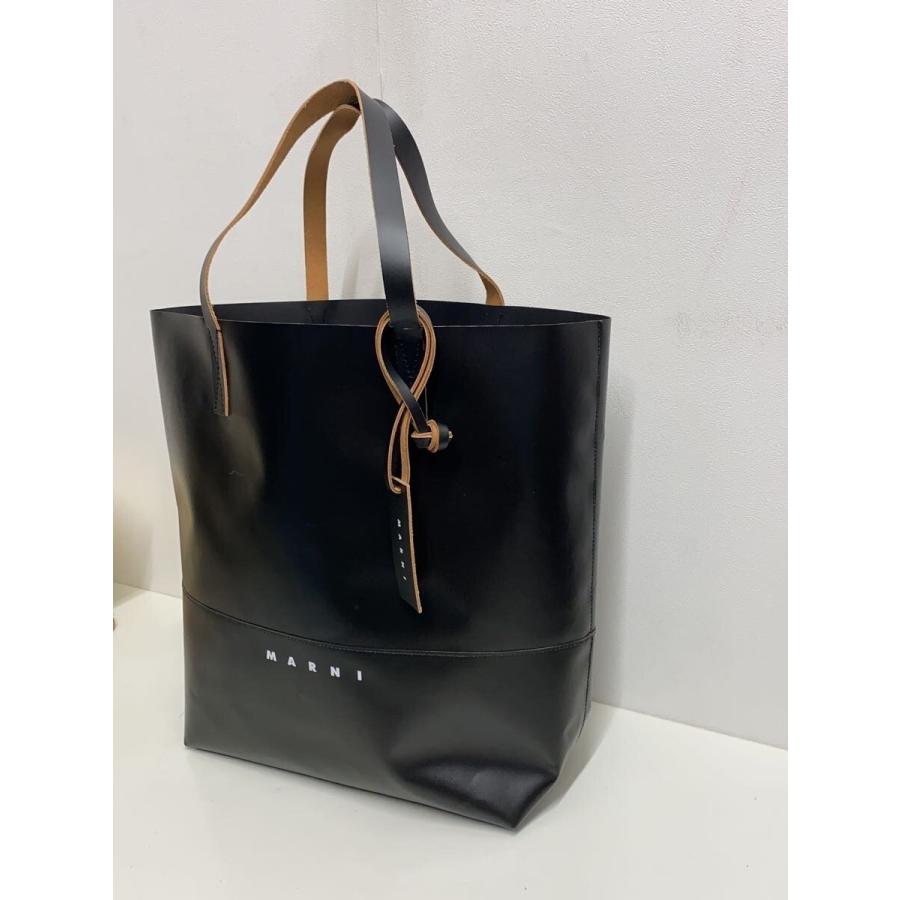MARNI◆TRIBECA N/S TOTE/トートバッグ/PVC/BLK/SHMQ0037A1 P769の画像