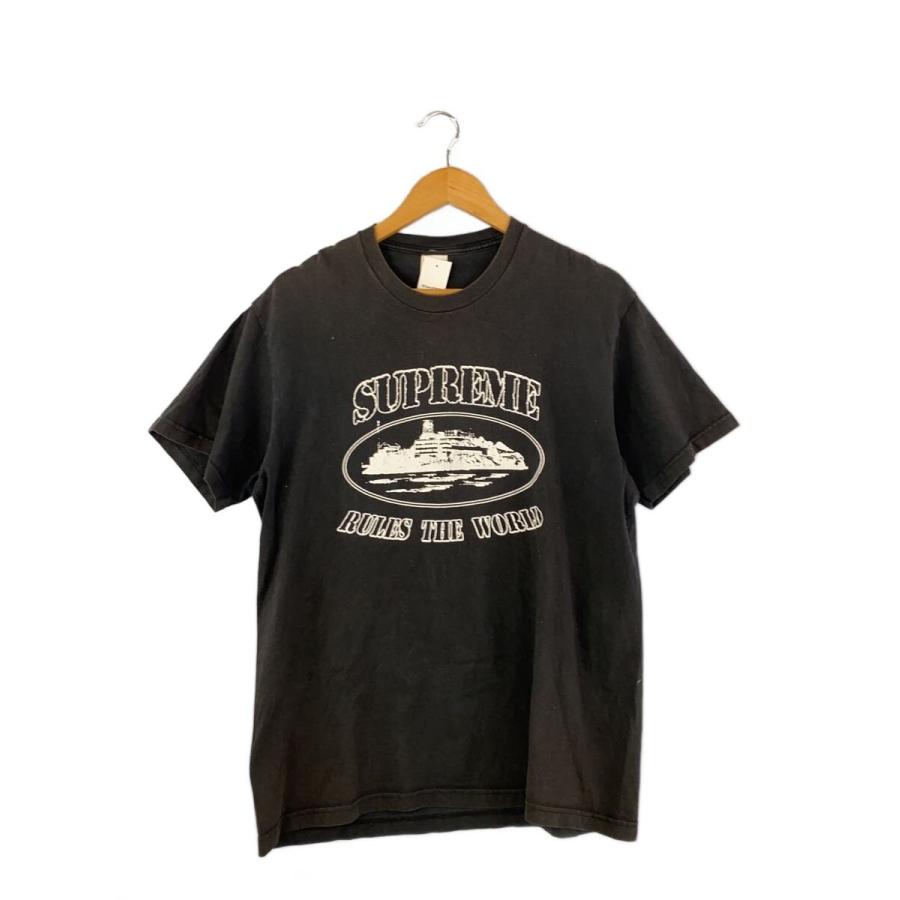 Supreme◇23AW/Corteiz Rules The World Tee/Tシャツ/XXL/コットン/BLK